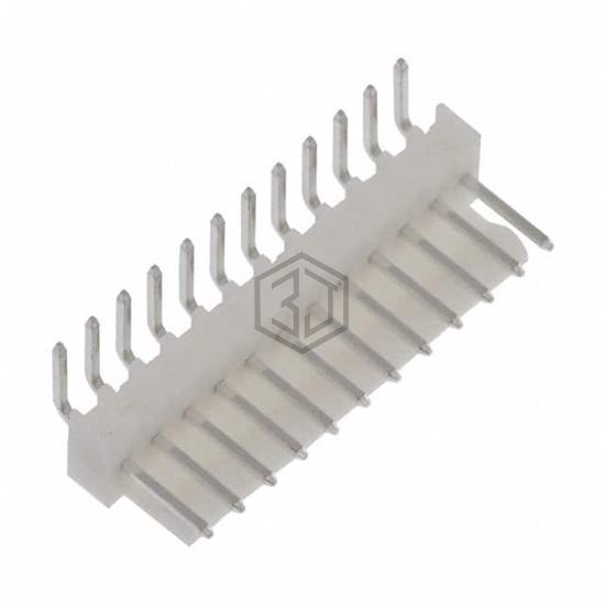 LHS-12-TRA - Adam Tech - Rectangular Connectors - Headers, Male Pins