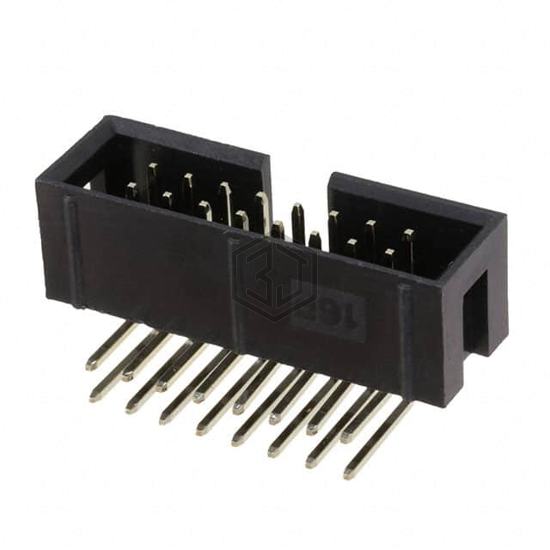 BHR-16-HUA - Adam Tech - Rectangular Connectors - Headers, Male Pins