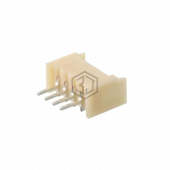 125SH-A-04-TS - Adam Tech - Rectangular Connectors - Headers, Male Pins