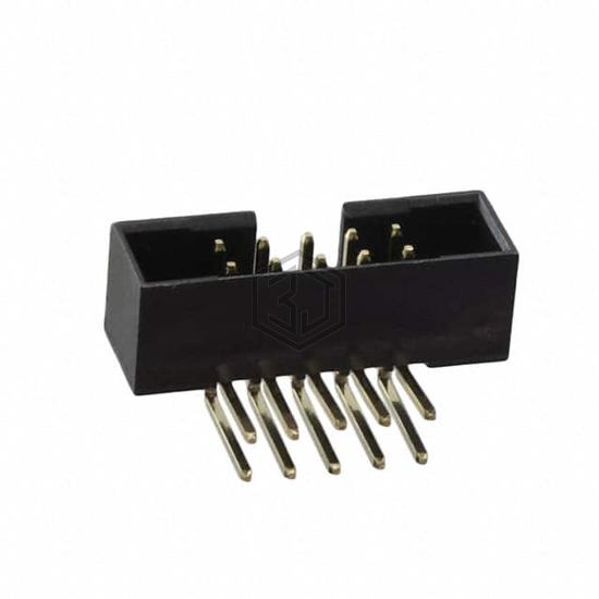 2BHR-10-HUA - Adam Tech - Rectangular Connectors - Headers, Male Pins
