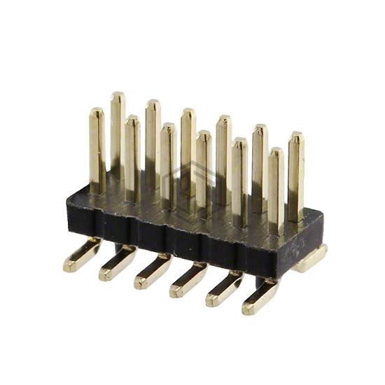 GRPB062VWQP-RC - Sullins Connector Solutions - Rectangular Connectors - Headers, Male Pins