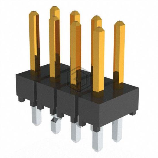 TSW-104-07-L-D-LL - Samtec Inc. - Rectangular Connectors - Headers, Male Pins