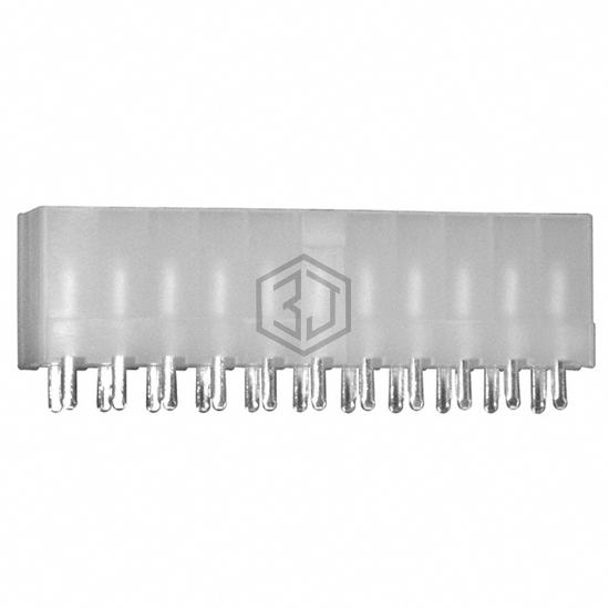 2-1586037-2 - TE Connectivity AMP Connectors - Rectangular Connectors - Headers, Male Pins