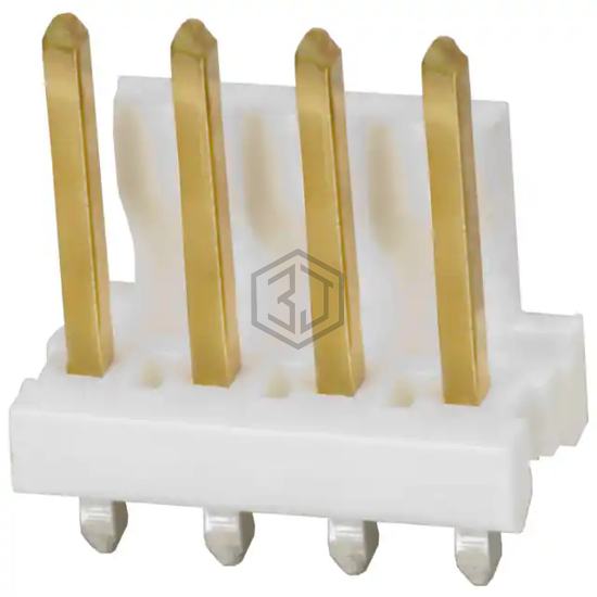 641208-4 - TE Connectivity AMP Connectors - Rectangular Connectors - Headers, Male Pins