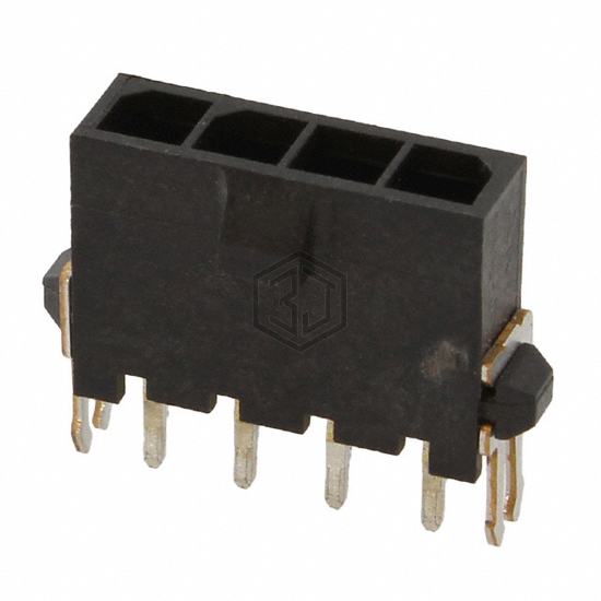 1445094-4 - TE Connectivity AMP Connectors - Rectangular Connectors - Headers, Male Pins
