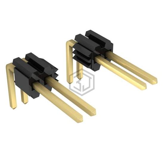 TMS-106-01-G-S-RA - Samtec Inc. - Rectangular Connectors - Headers, Male Pins
