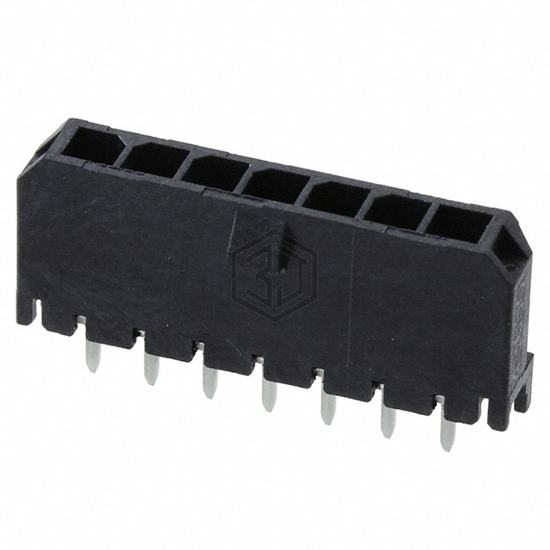 0436500729 - Molex - Rectangular Connectors - Headers, Male Pins