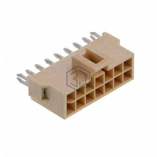 1053122214 - Molex - Rectangular Connectors - Headers, Male Pins