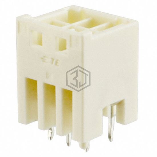 1-1971906-3 - TE Connectivity AMP Connectors - Rectangular Connectors - Headers, Male Pins