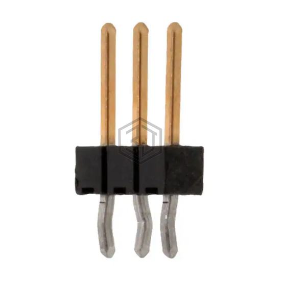 104344-1 - TE Connectivity AMP Connectors - Rectangular Connectors - Headers, Male Pins