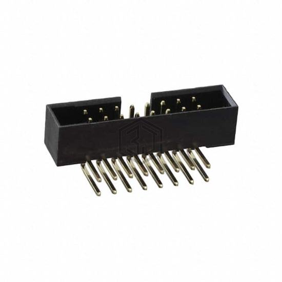 2BHR-16-HUA - Adam Tech - Rectangular Connectors - Headers, Male Pins
