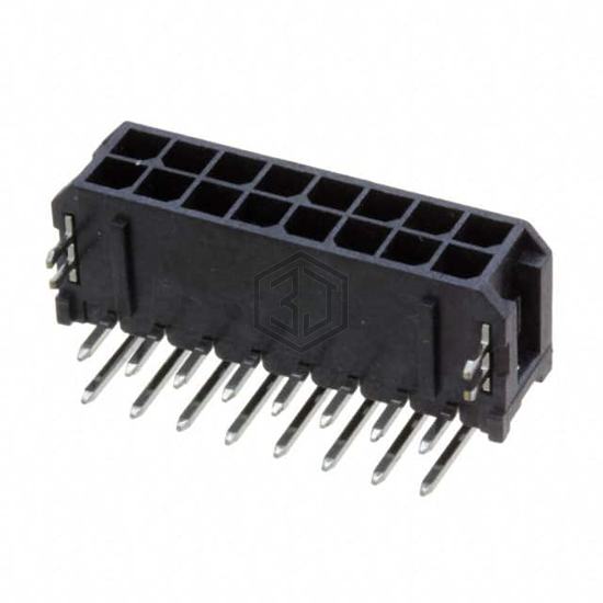 DML-16-A-H-T-A-SBL - Adam Tech - Rectangular Connectors - Headers, Male Pins
