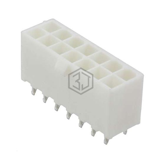 1-1586038-4 - TE Connectivity AMP Connectors - Rectangular Connectors - Headers, Male Pins