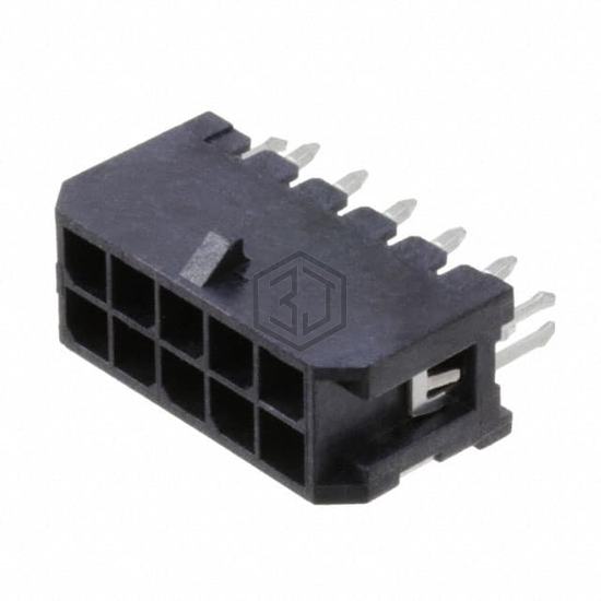 DML-10-A-V-T-A-BL - Adam Tech - Rectangular Connectors - Headers, Male Pins
