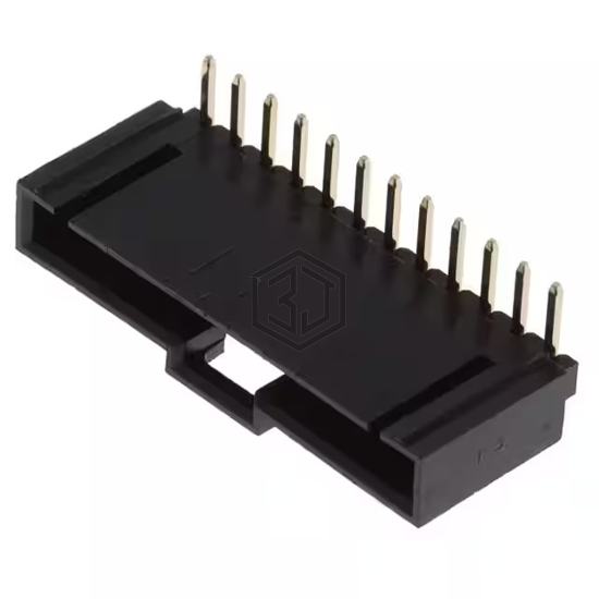 CDR-12-GR - Adam Tech - Rectangular Connectors - Headers, Male Pins