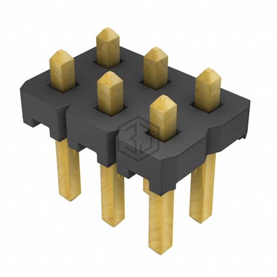 MTLW-103-06-G-D-135 - Samtec Inc. - Rectangular Connectors - Headers, Male Pins