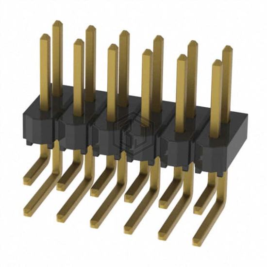 HTSW-106-08-G-D-RA - Samtec Inc. - Rectangular Connectors - Headers, Male Pins