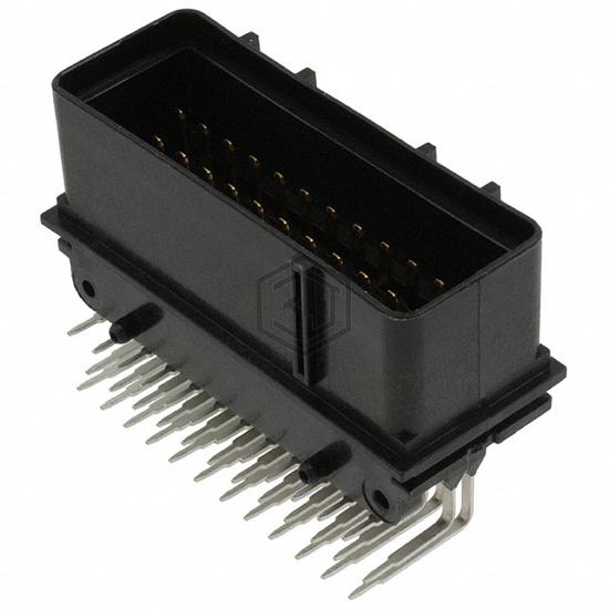 344108-1 - TE Connectivity AMP Connectors - Rectangular Connectors - Headers, Male Pins