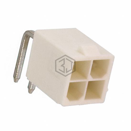 1586863-4 - TE Connectivity AMP Connectors - Rectangular Connectors - Headers, Male Pins
