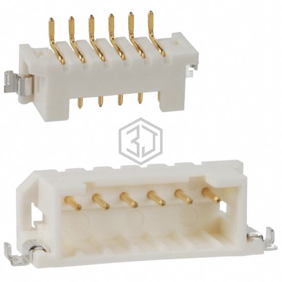 DF3EA-6P-2H(51) - Hirose Electric Co Ltd - Rectangular Connectors - Headers, Male Pins