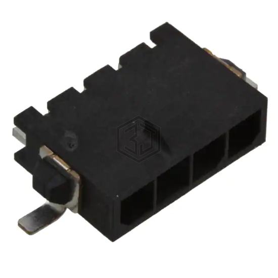 2-1445091-4 - TE Connectivity AMP Connectors - Rectangular Connectors - Headers, Male Pins