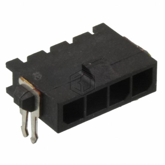 2-1445054-4 - TE Connectivity AMP Connectors - Rectangular Connectors - Headers, Male Pins