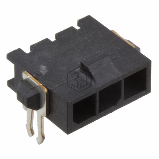 2-1445054-3 - TE Connectivity AMP Connectors - Rectangular Connectors - Headers, Male Pins