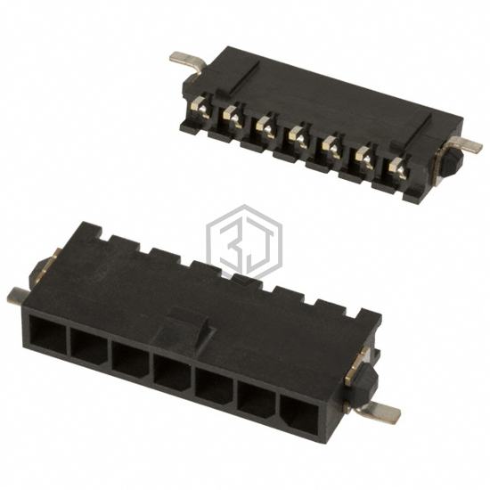 2-1445057-7 - TE Connectivity AMP Connectors - Rectangular Connectors - Headers, Male Pins