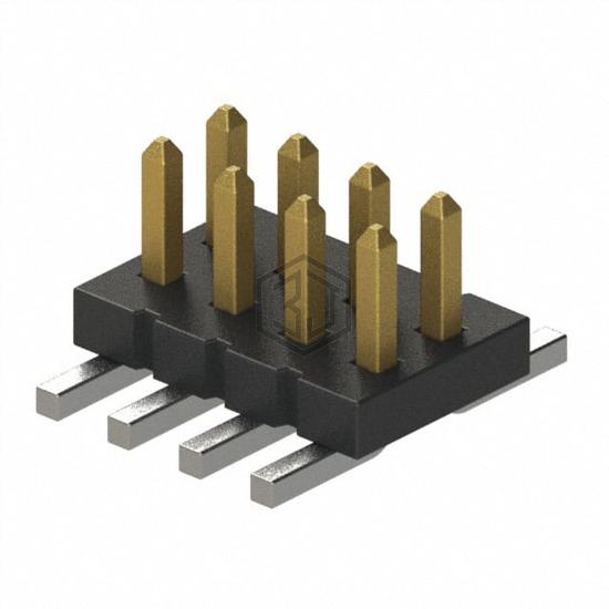 FTS-104-02-F-DV-TR - Samtec Inc. - Rectangular Connectors - Headers, Male Pins