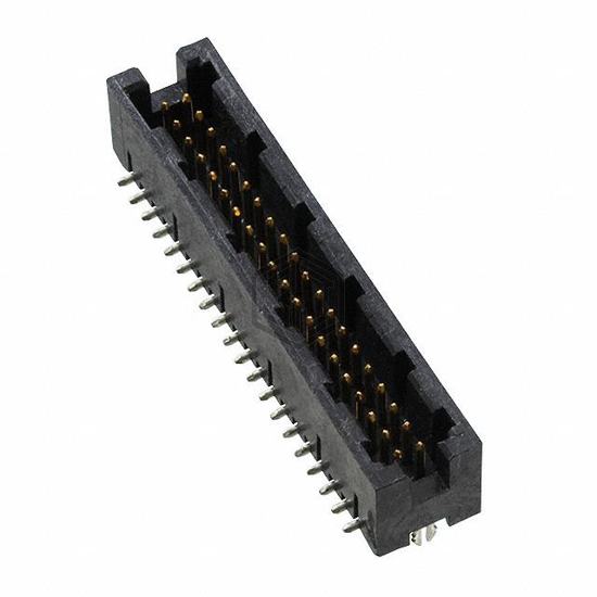 104655-5 - TE Connectivity AMP Connectors - Rectangular Connectors - Headers, Male Pins