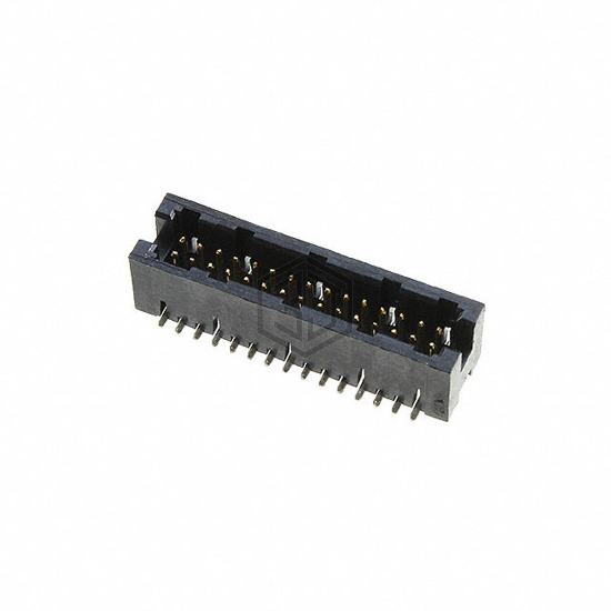 104655-4 - TE Connectivity AMP Connectors - Rectangular Connectors - Headers, Male Pins