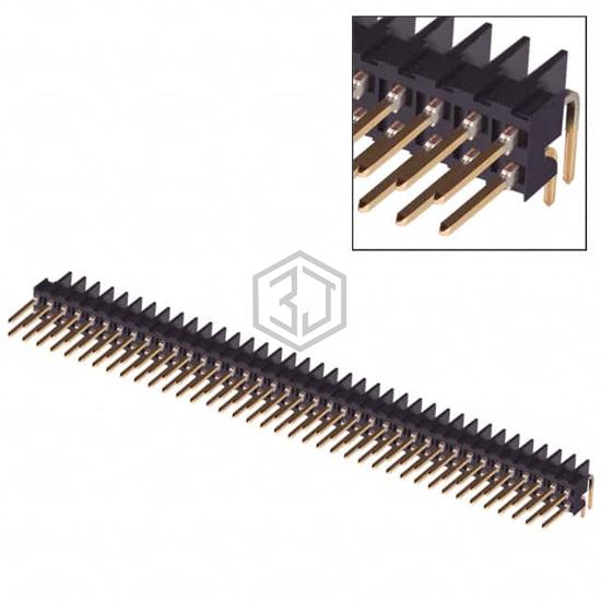 4-87230-0 - TE Connectivity AMP Connectors - Rectangular Connectors - Headers, Male Pins