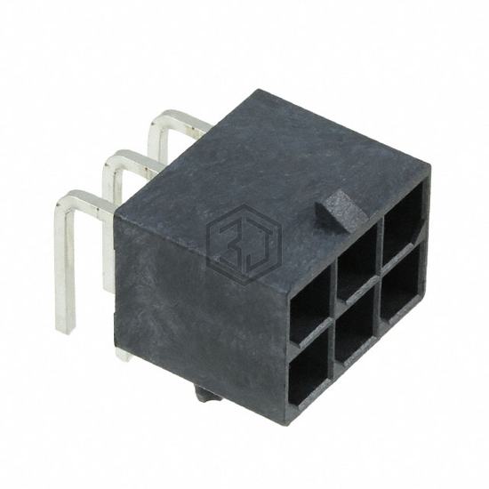 0768250006 - Molex - Rectangular Connectors - Headers, Male Pins