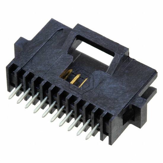 104071-1 - TE Connectivity AMP Connectors - Rectangular Connectors - Headers, Male Pins