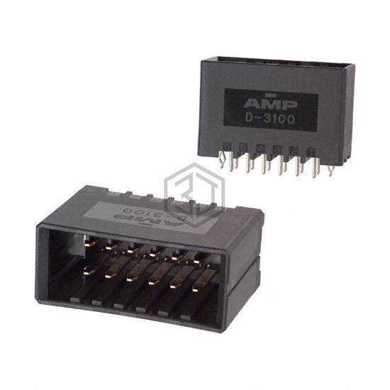 178326-3 - TE Connectivity AMP Connectors - Rectangular Connectors - Headers, Male Pins