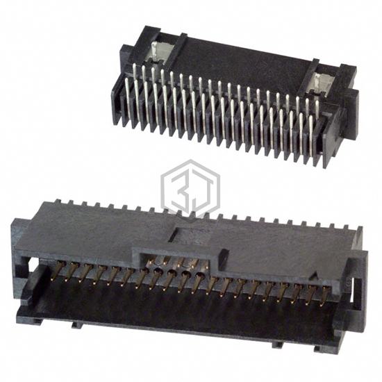 104069-6 - TE Connectivity AMP Connectors - Rectangular Connectors - Headers, Male Pins