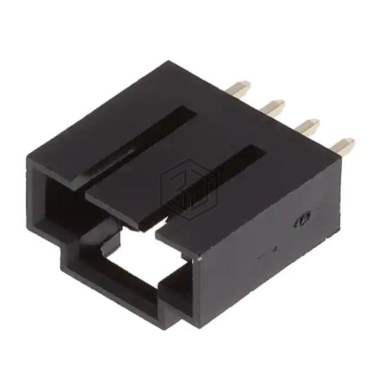 CDR-04-GS - Adam Tech - Rectangular Connectors - Headers, Male Pins