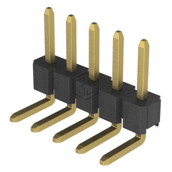 2PH1R-05-UA - Adam Tech - Rectangular Connectors - Headers, Male Pins