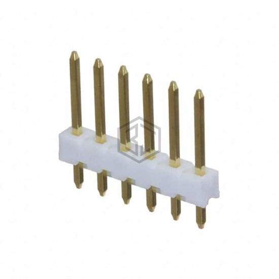 644884-6 - TE Connectivity AMP Connectors - Rectangular Connectors - Headers, Male Pins