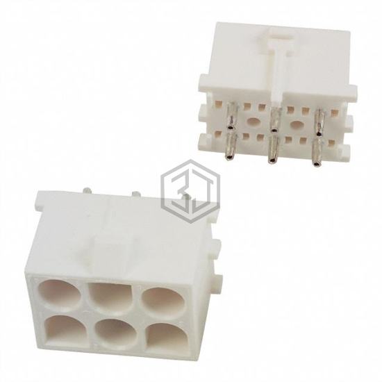 641970-1 - TE Connectivity AMP Connectors - Rectangular Connectors - Headers, Male Pins