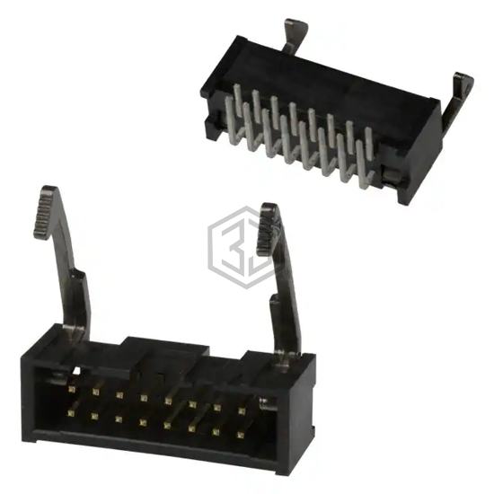 1761607-6 - TE Connectivity AMP Connectors - Rectangular Connectors - Headers, Male Pins