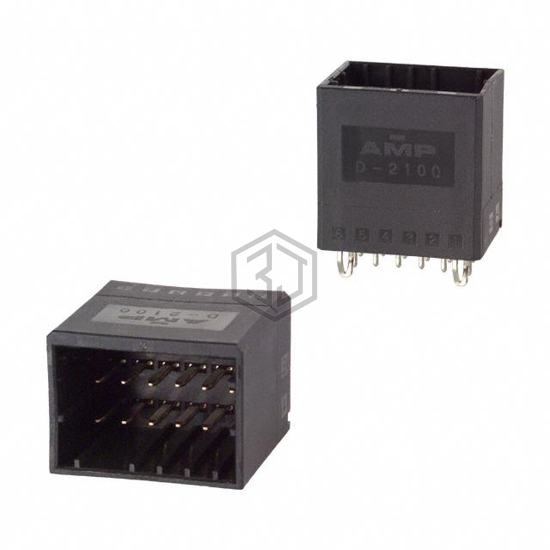 1318126-2 - TE Connectivity AMP Connectors - Rectangular Connectors - Headers, Male Pins