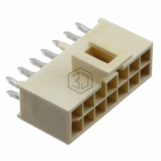 1053102314 - Molex - Rectangular Connectors - Headers, Male Pins