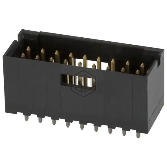 103168-7 - TE Connectivity AMP Connectors - Rectangular Connectors - Headers, Male Pins
