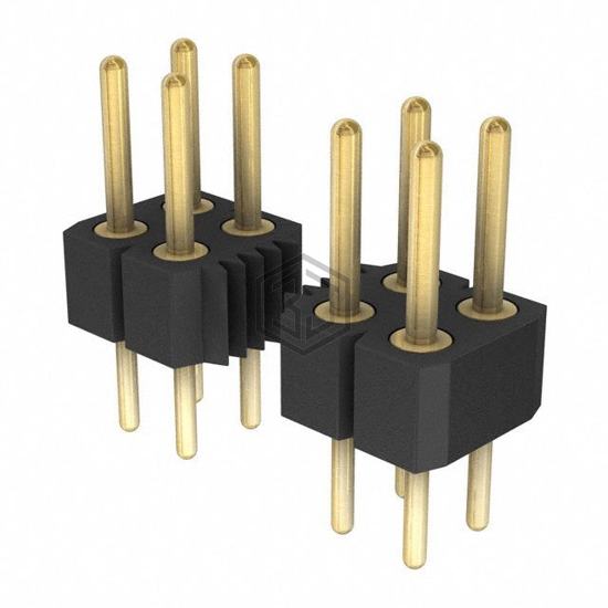 802-10-060-10-001101 - Preci-Dip - Rectangular Connectors - Headers, Male Pins