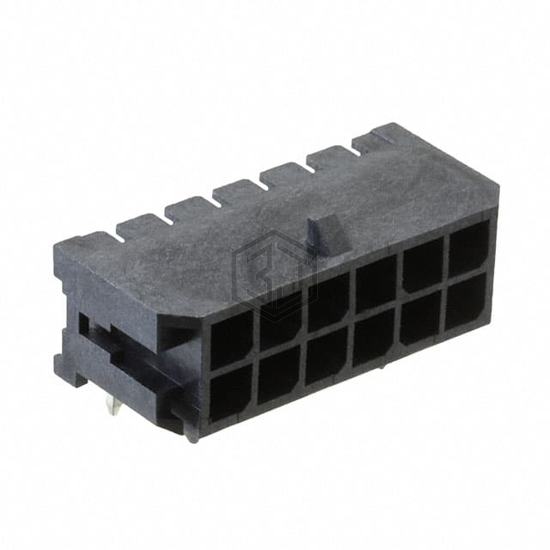 DML-12-A-H-T-A - Adam Tech - Rectangular Connectors - Headers, Male Pins