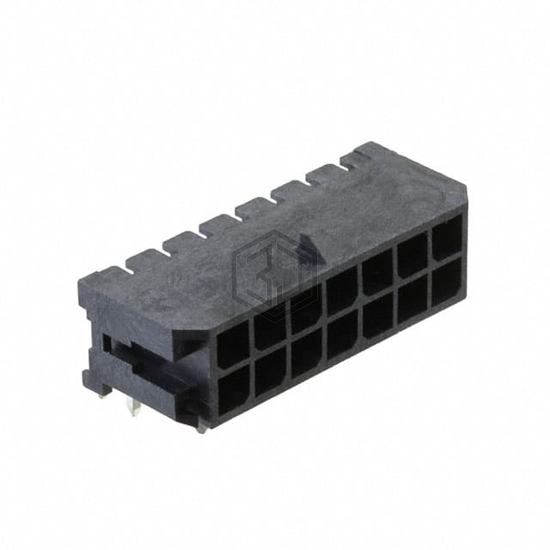 DML-14-A-H-T-A - Adam Tech - Rectangular Connectors - Headers, Male Pins