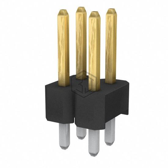 861400042YO2319LF - Amphenol ICC (FCI) - Rectangular Connectors - Headers, Male Pins