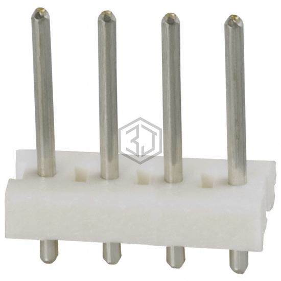640384-4 - TE Connectivity AMP Connectors - Rectangular Connectors - Headers, Male Pins