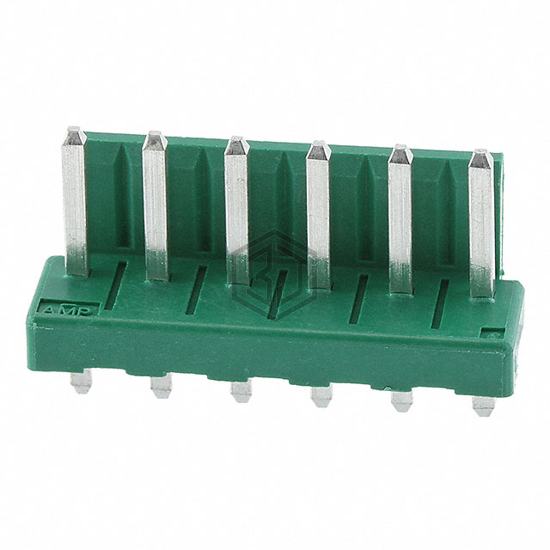 6-1123723-6 - TE Connectivity AMP Connectors - Rectangular Connectors - Headers, Male Pins